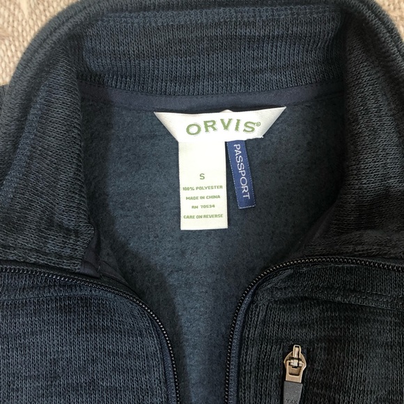 Orvis Passport Sweater Fleece Vest Full Zip Sz S - Picture 6 of 8
